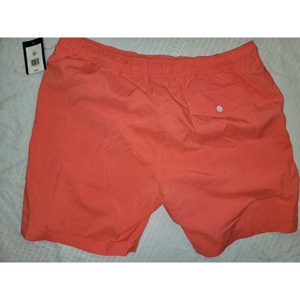 Crown & Ivy NWT Mens L‎  board / swimming / casual shorts: lined, neon pink
